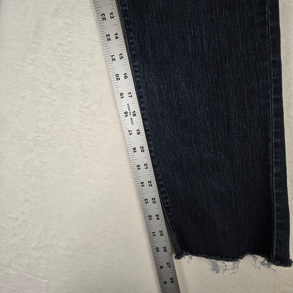Levi's 505 Straight Womens Denim jeans size 6 distressed hem 0692 - Picture 11 of 13
